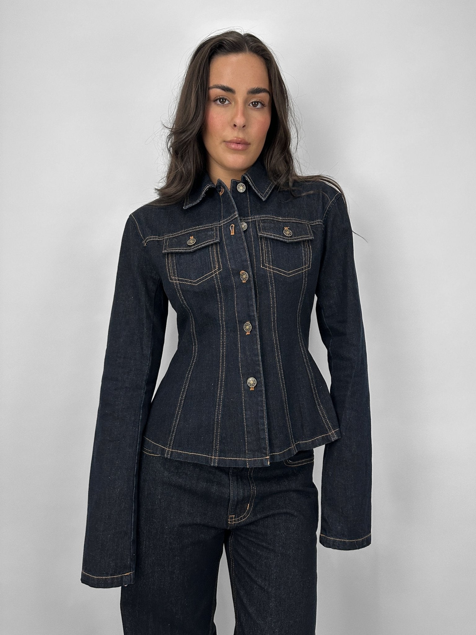 Flattering denim jacket on sale
