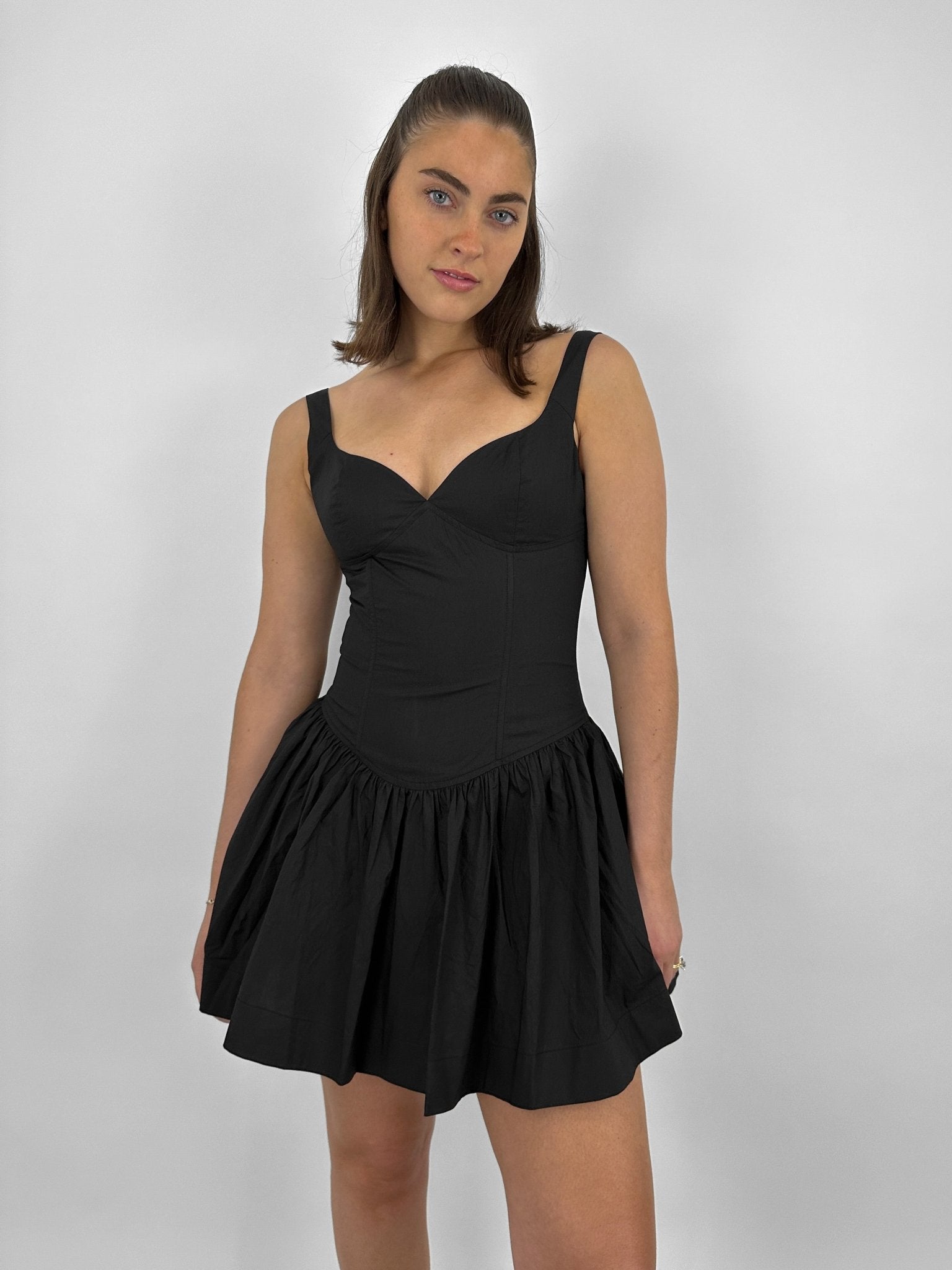 Corset Drop Waist Mini Dress – Vamp Official