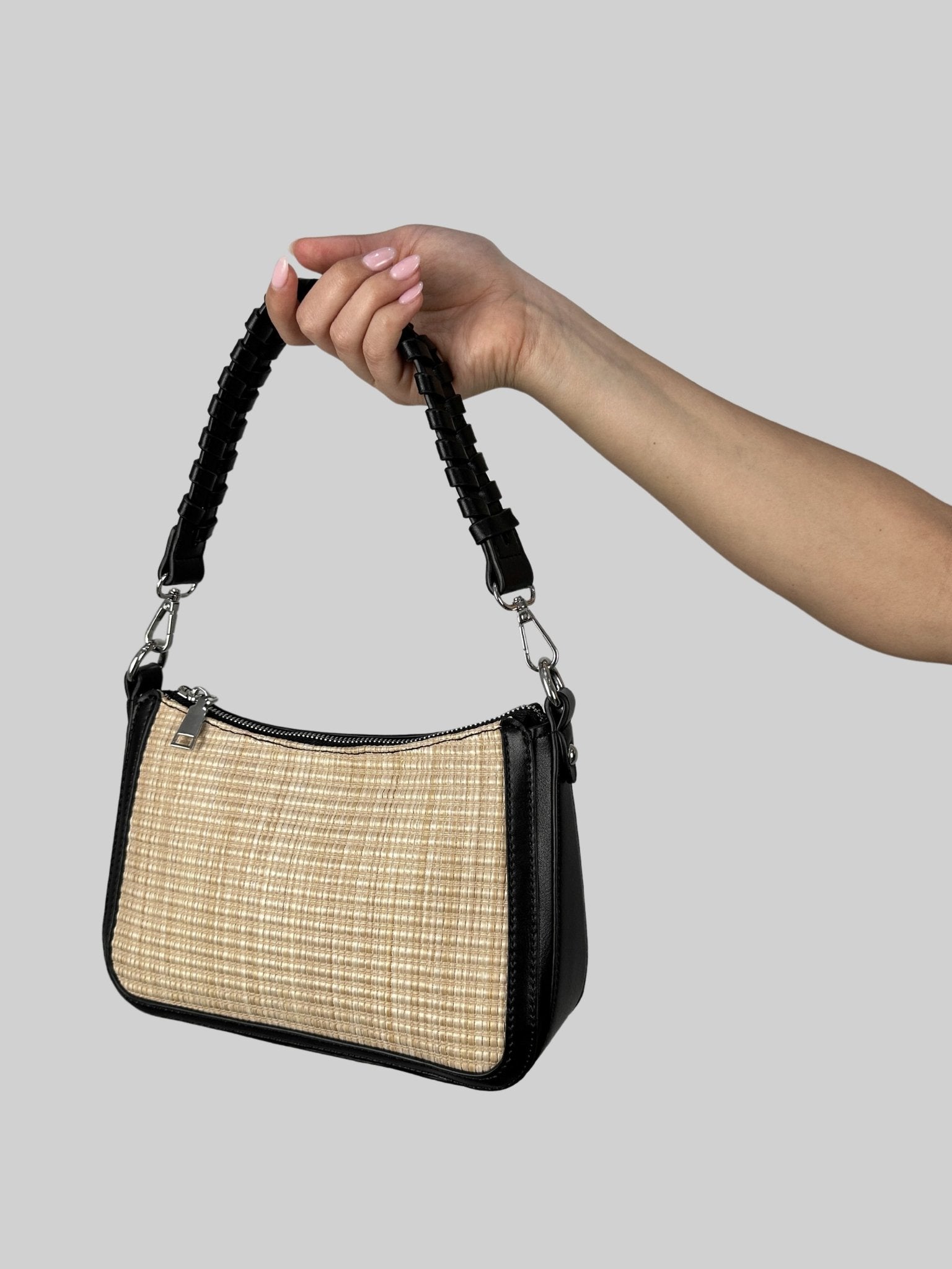 Charle Two Tone Woven Bag - Vamp Official