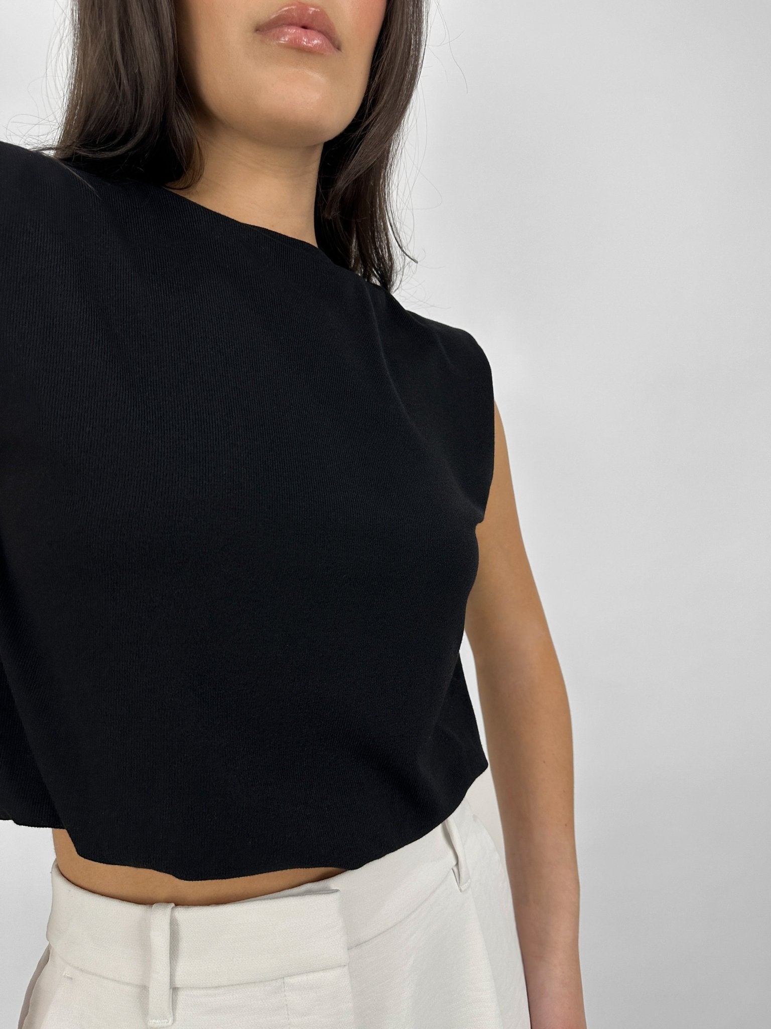 Cinch Waist Boxy Muscle Tank - Vamp Official
