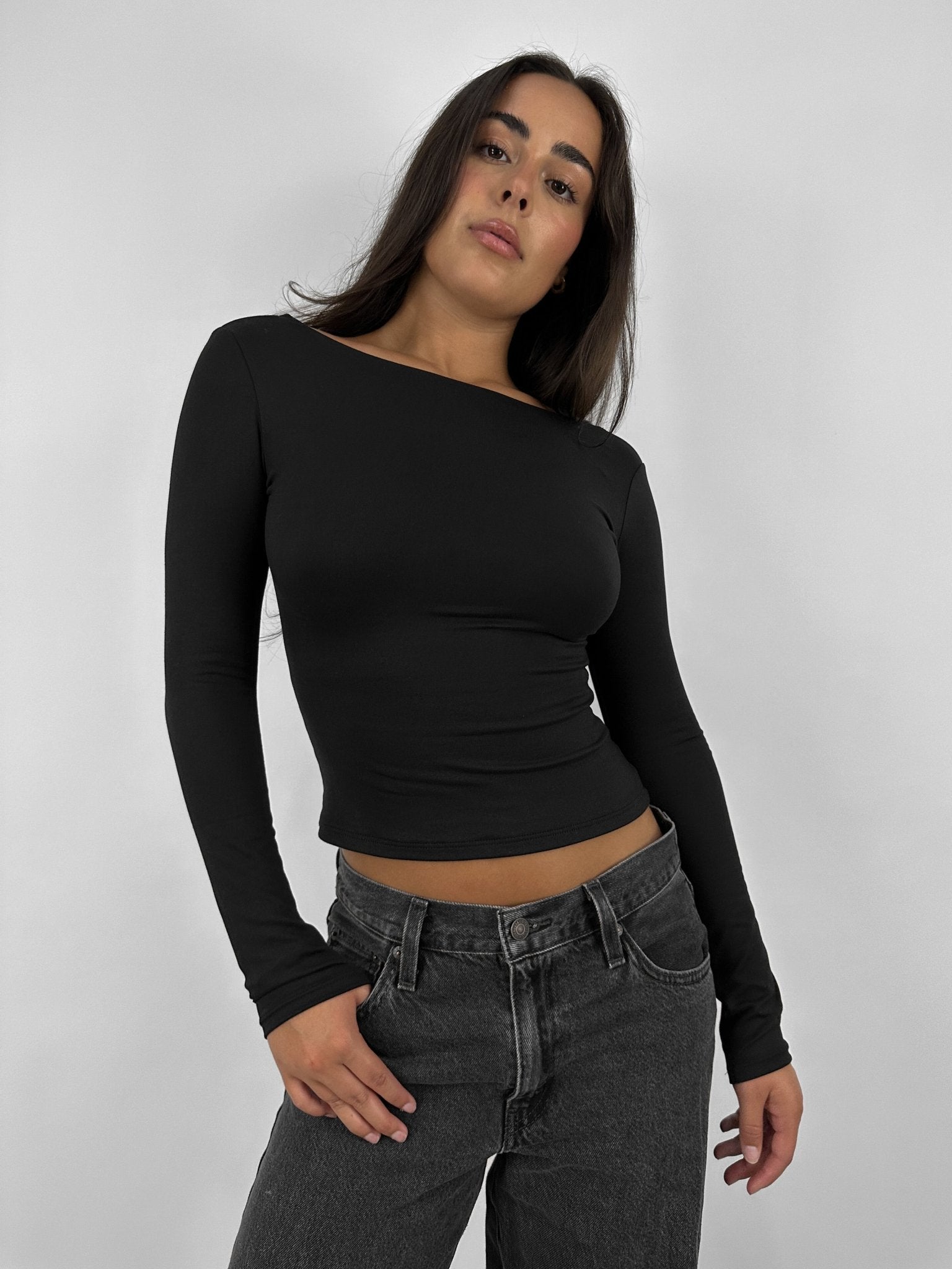 Low Back Classic Long Sleeve Tee - Vamp Official