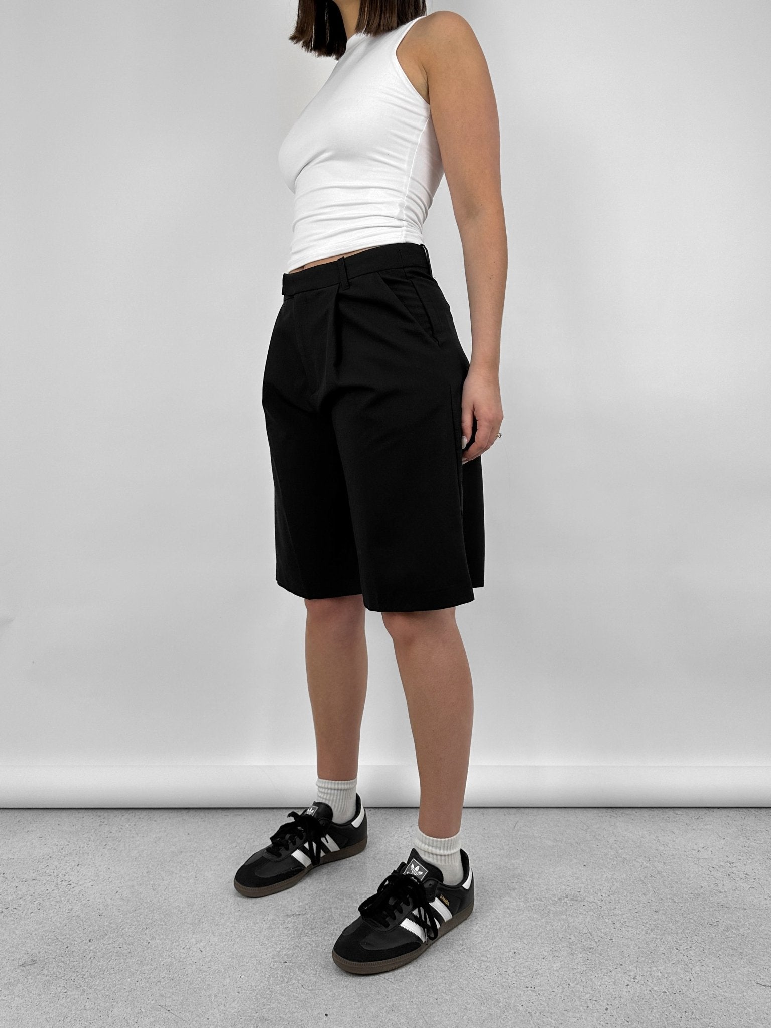 Menswear Mid Rise Trouser Shorts - Vamp Official
