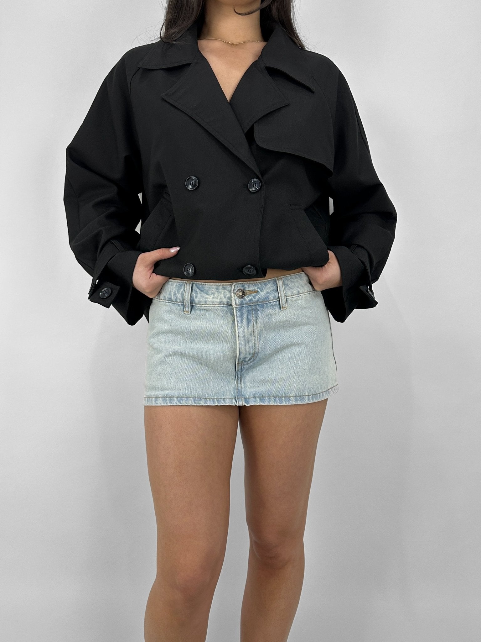 Micro Mini Denim Skort - Vamp Official