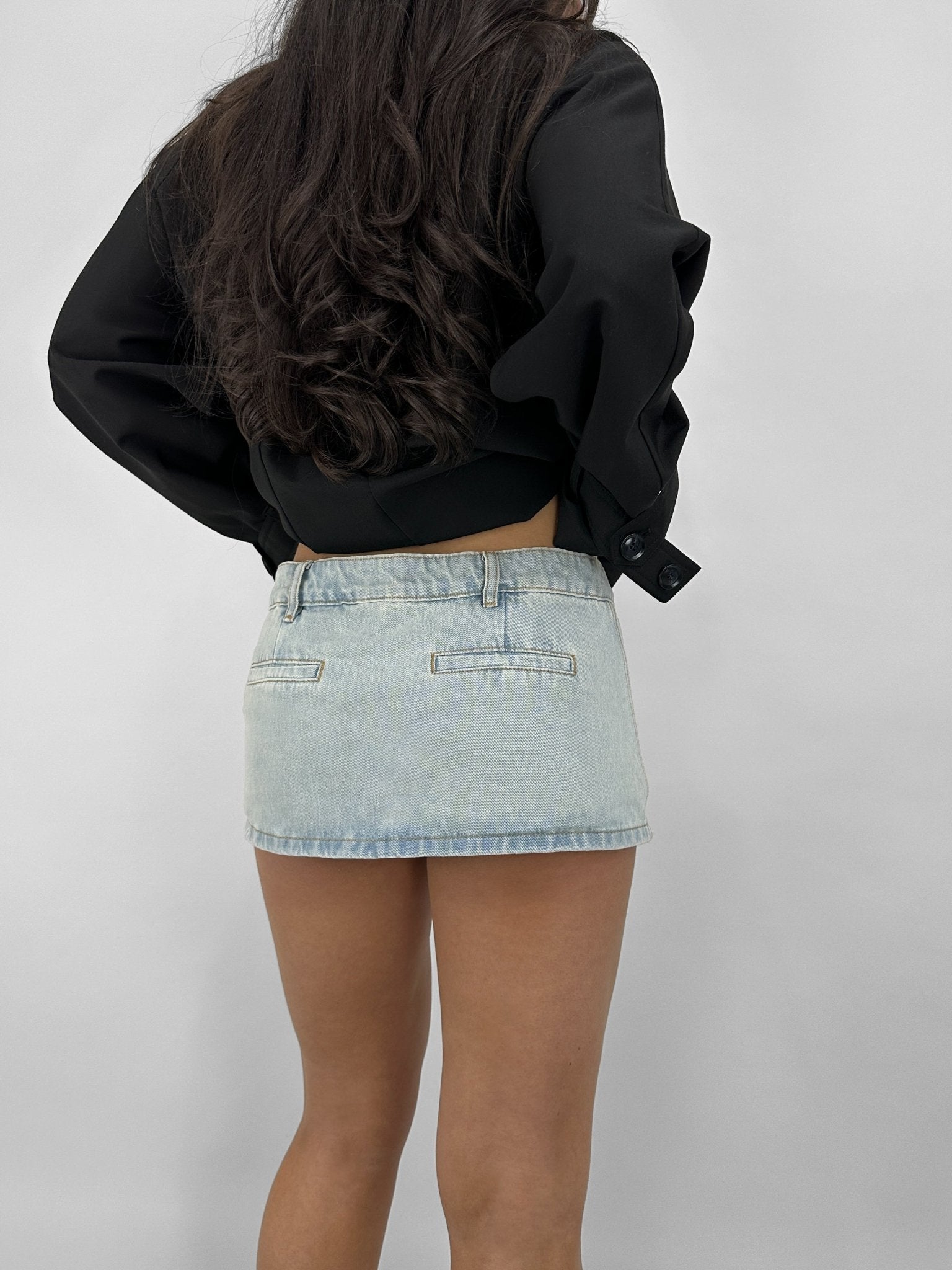 Micro Mini Denim Skort - Vamp Official