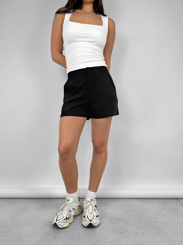 Mid Rise Mini Trouser Shorts - Vamp Official