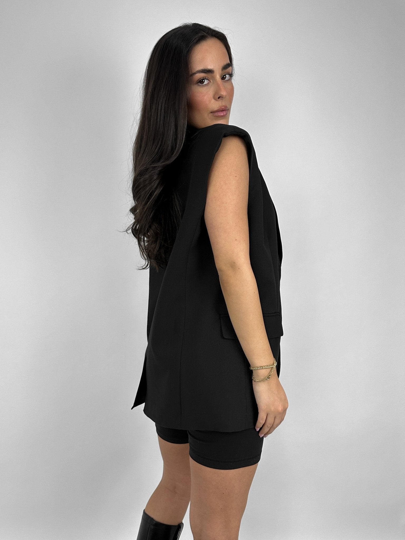 Oversized Structured Blazer Vest - Vamp Official