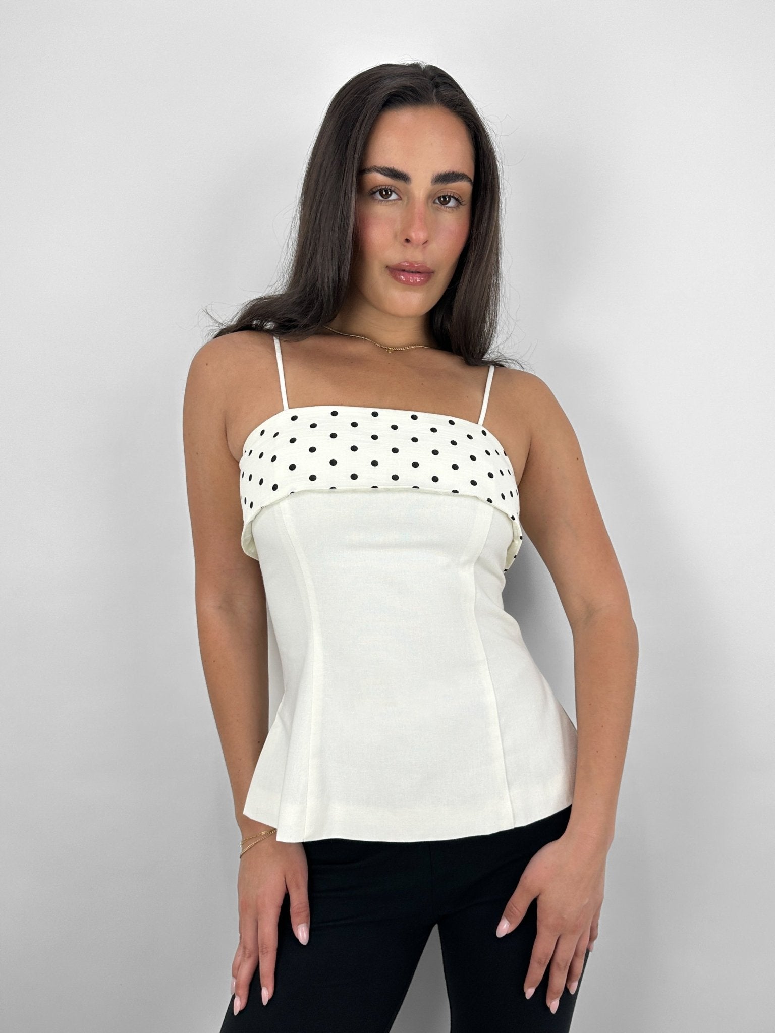 Polka Dot Banded Tube Top - Vamp Official