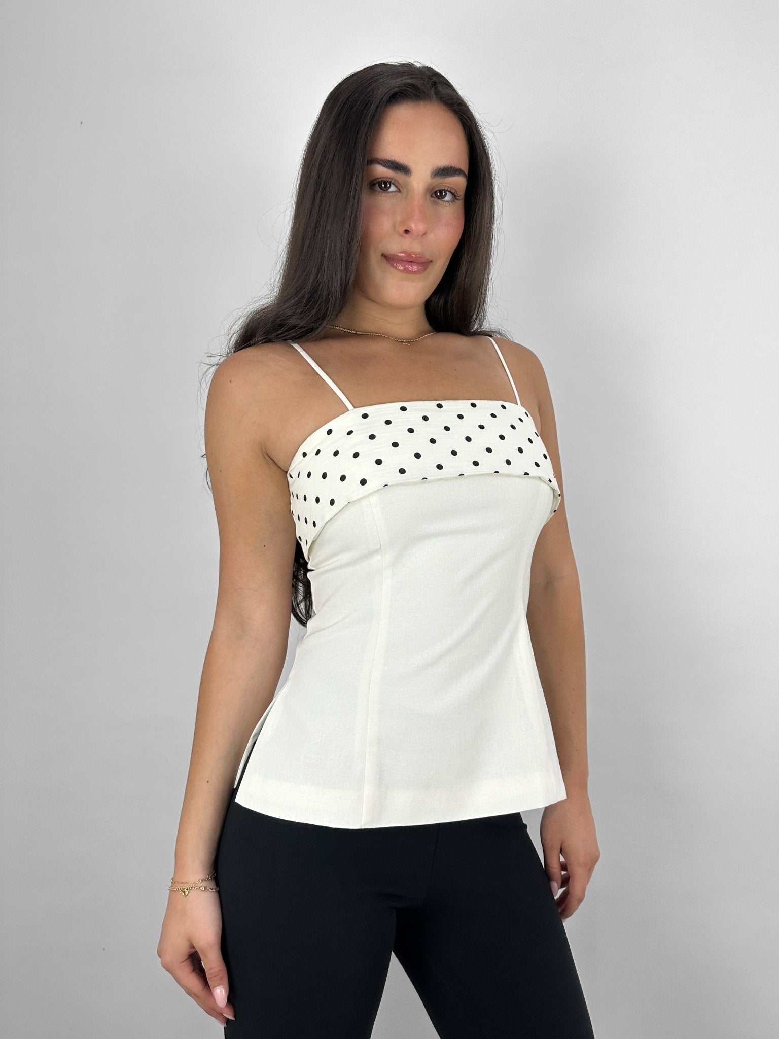 Polka Dot Banded Tube Top - Vamp Official