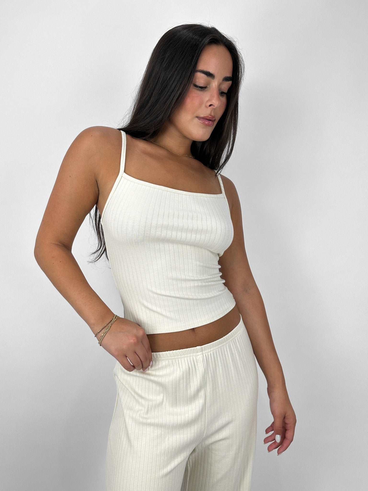 Ribbed Scoop Neck Tank - Vamp Official