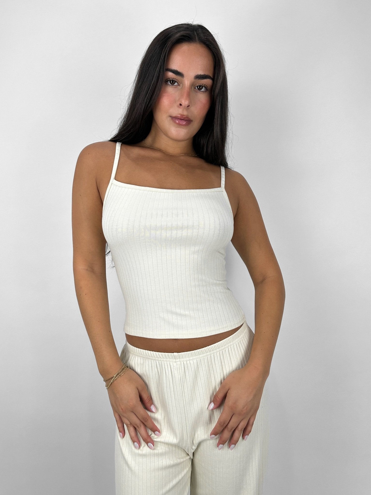 Ribbed Scoop Neck Tank - Vamp Official