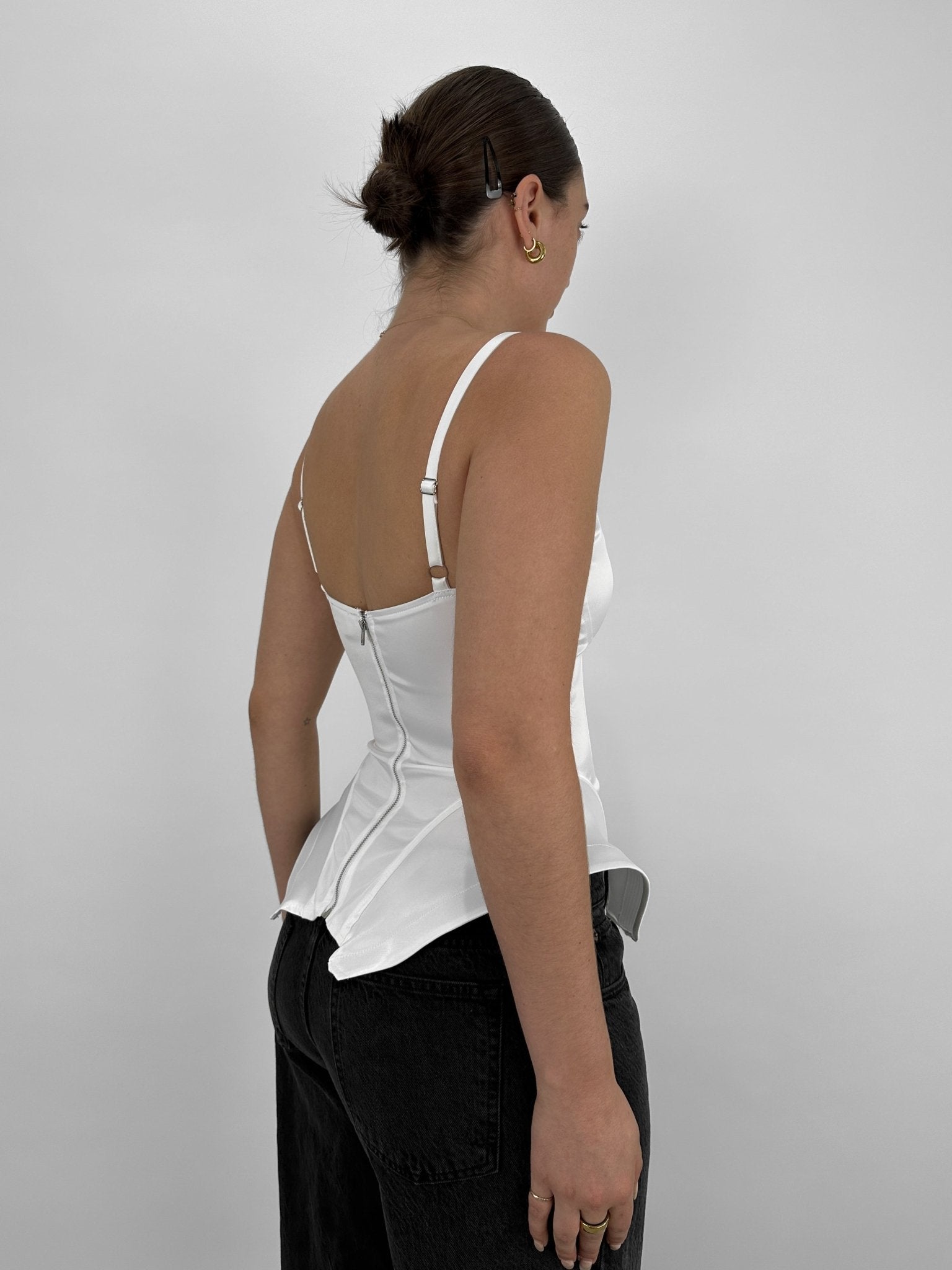 Satin Hourglass Corset Top - Vamp Official