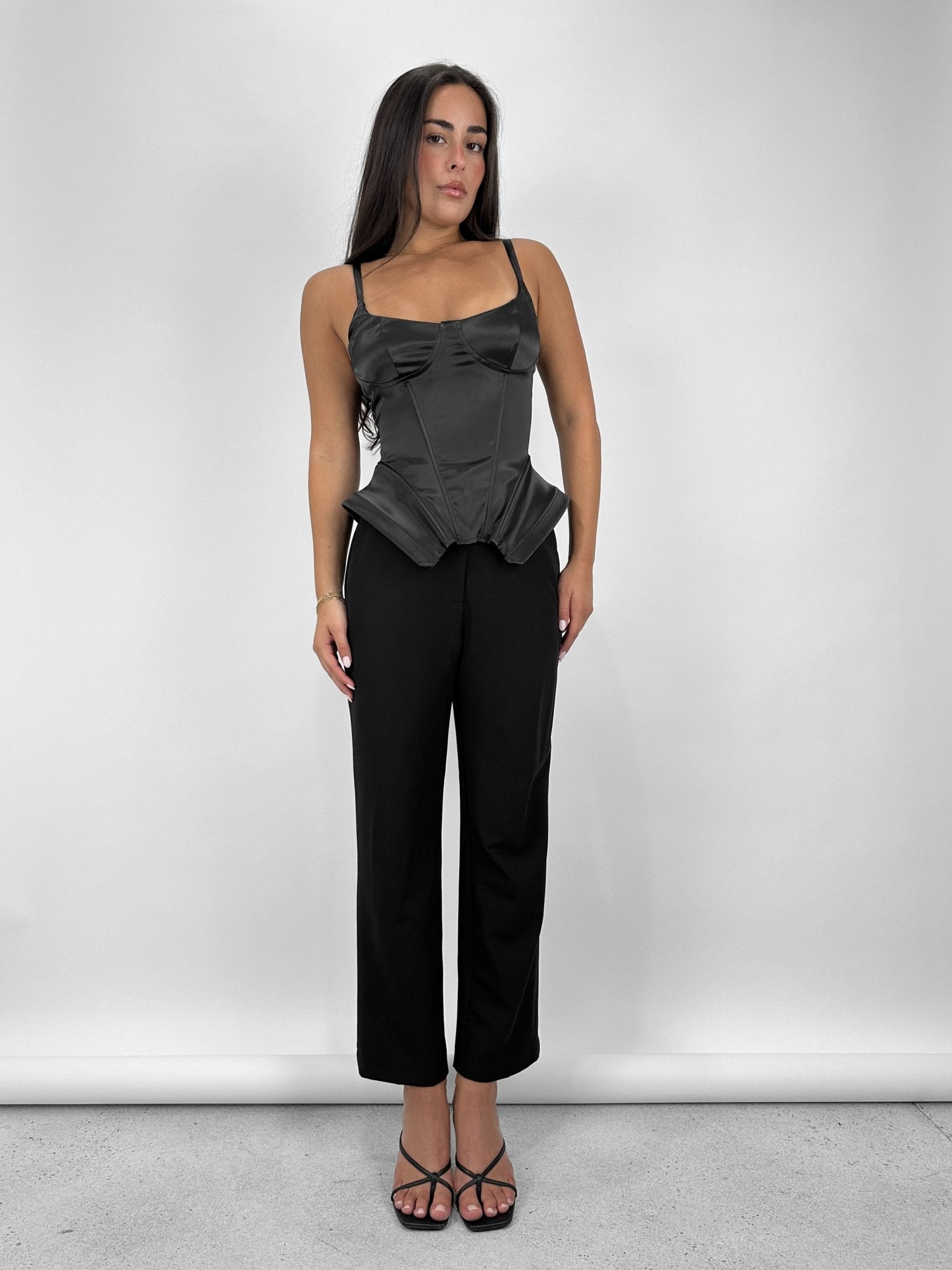 Satin Hourglass Corset Top - Vamp Official
