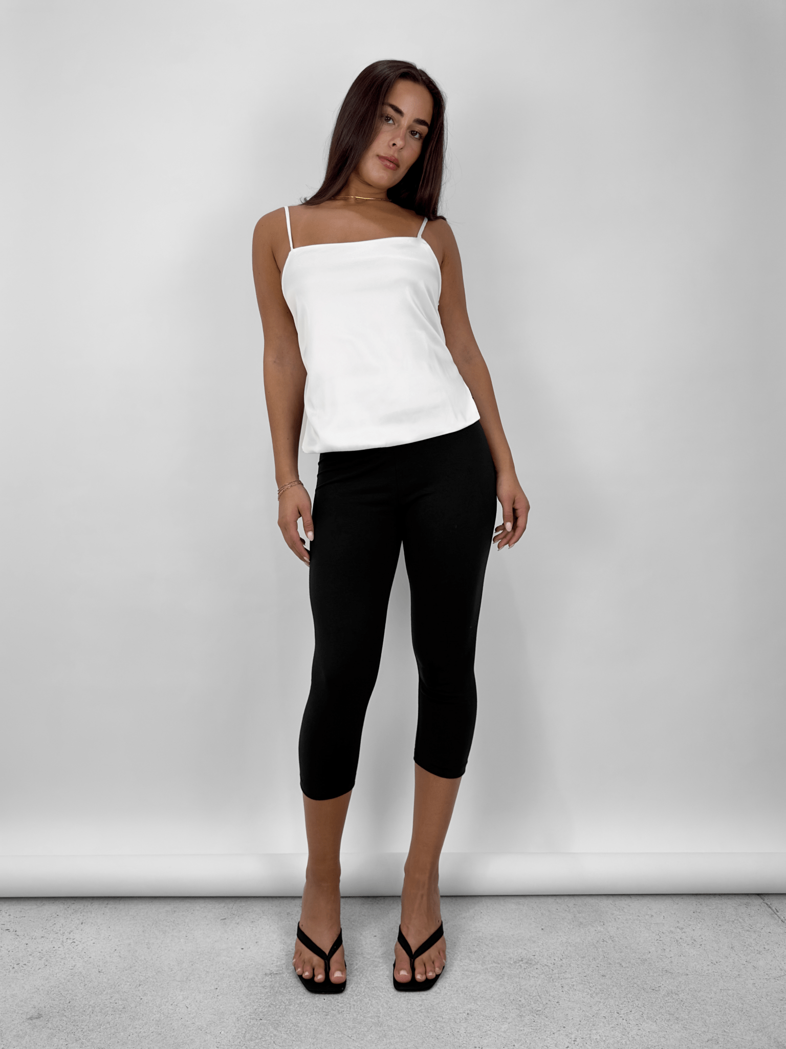 Satin Open Tie Back Bow Tank - Vamp Official