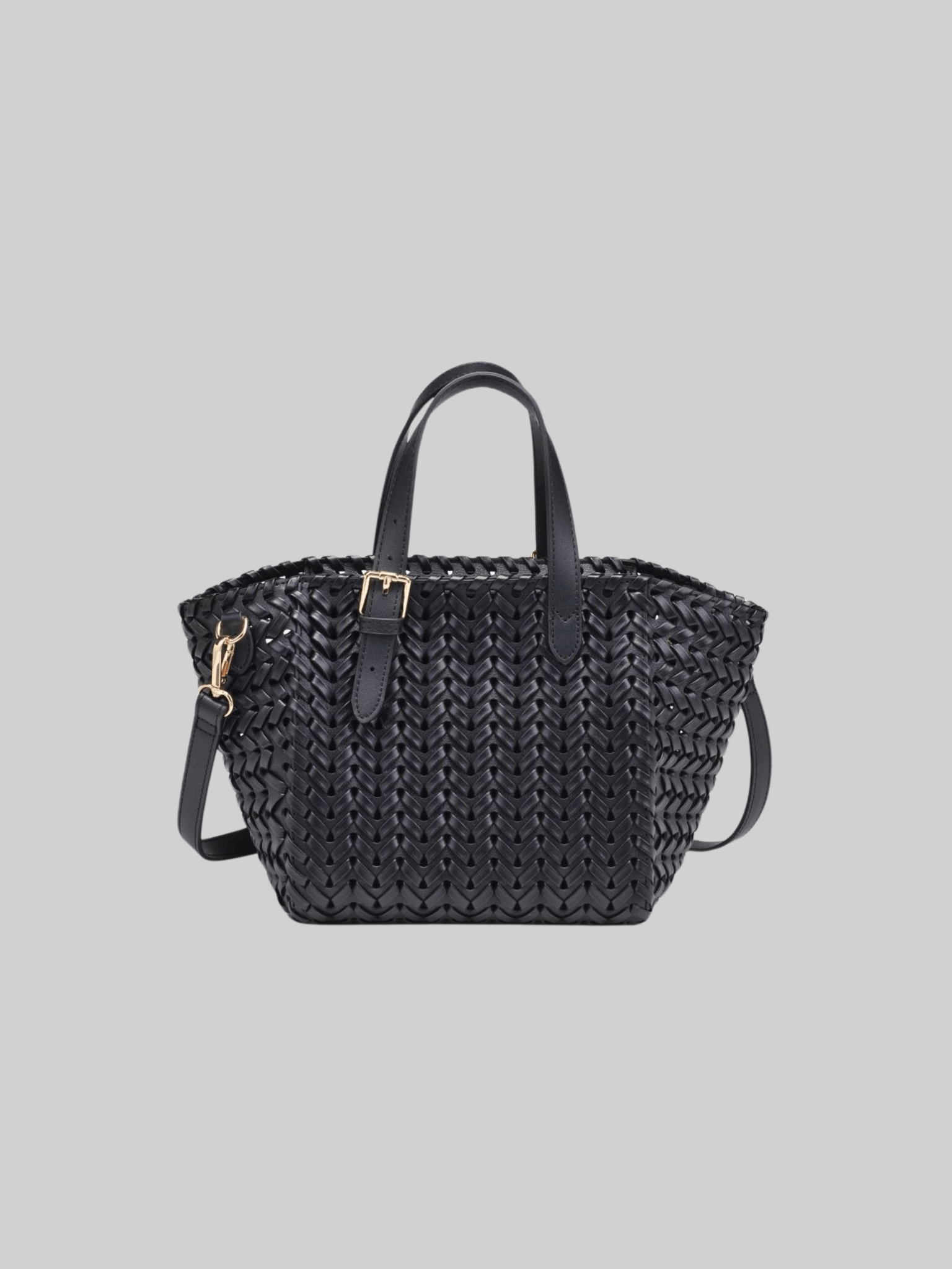 Scottie Woven Buckle Tote Bag - Vamp Official