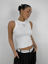 100% Ohioan Tank In White - Vamp Official