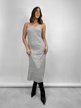 A-Line Cable Knit Midi Dress - Vamp Official
