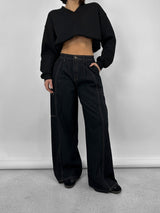 Baggy Wide Leg Cargo Jeans - Vamp Official
