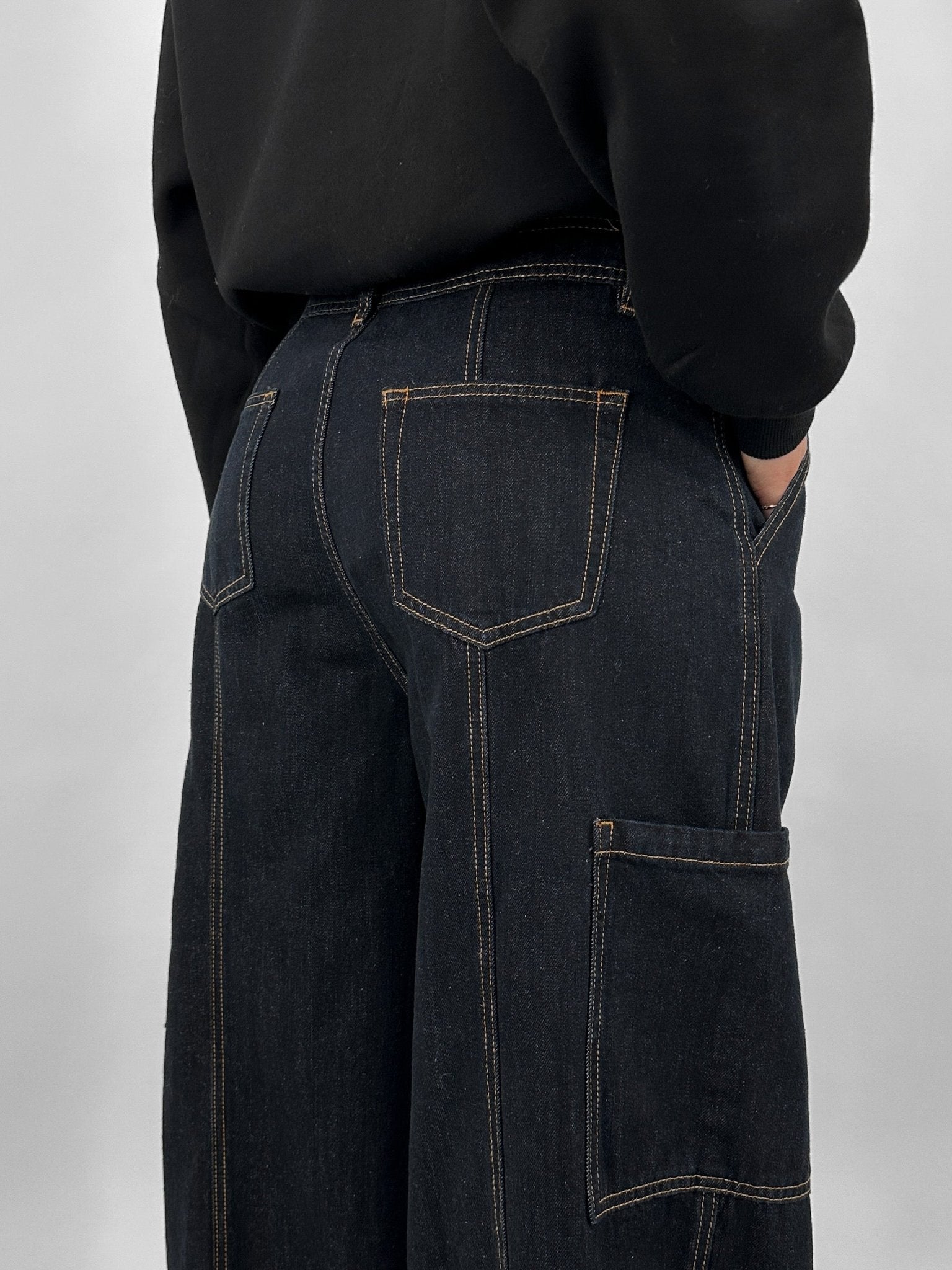 Baggy Wide Leg Cargo Jeans - Vamp Official