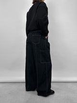 Baggy Wide Leg Cargo Jeans - Vamp Official