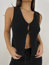 Chunky Knit Vest & Short Set - Vamp Official