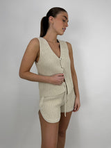 Chunky Knit Vest & Short Set - Vamp Official