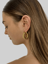 Chunky Twist Hoops - Vamp Official