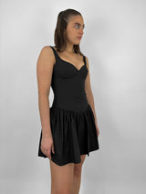 Corset Drop Waist Mini Dress - Vamp Official