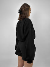 Cropped V Neck Sweatshirt - Vamp Official