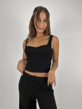 Cup Detail Ribbed Knit Tank - Vamp Official