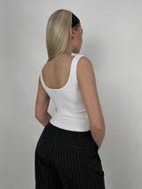 Cup Detail Ribbed Knit Tank - Vamp Official