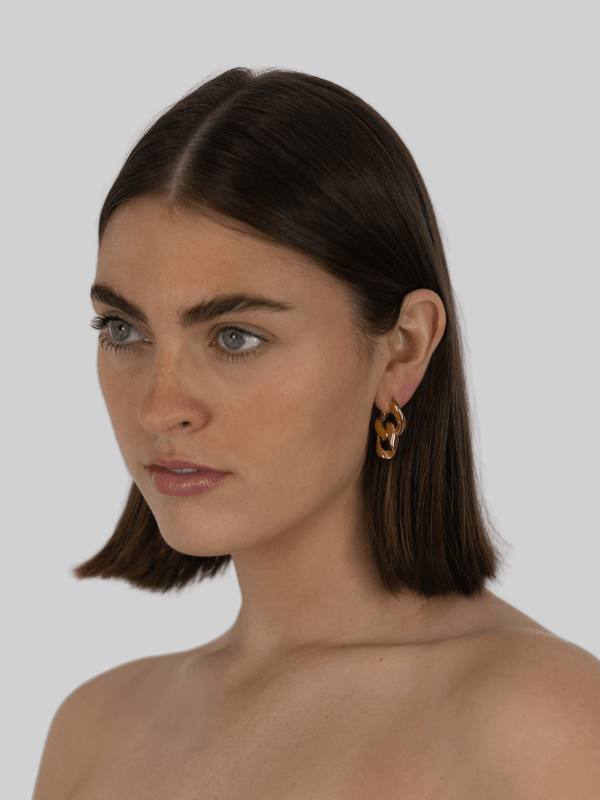 Curb Chain Link Earrings - Vamp Official