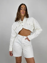 Denim Crop Shrug Jacket - Vamp Official