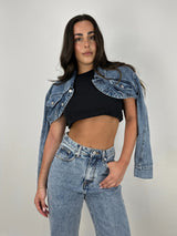 Denim Crop Shrug Jacket - Vamp Official