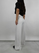 Essential Pinstripe Wide Leg Trousers - Vamp Official