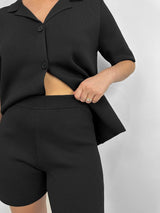 High Rise Knit Shorts - Vamp Official