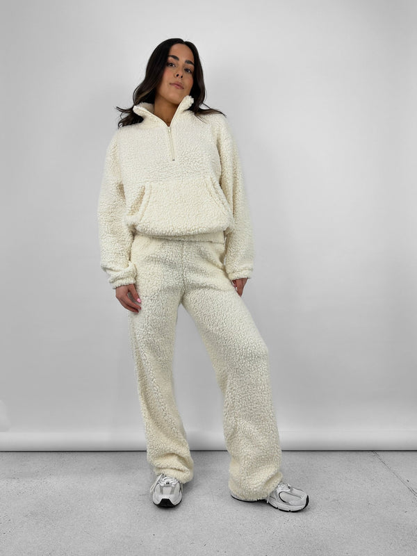 Homebody Sherpa Pant & Zip Up Set - Vamp Official