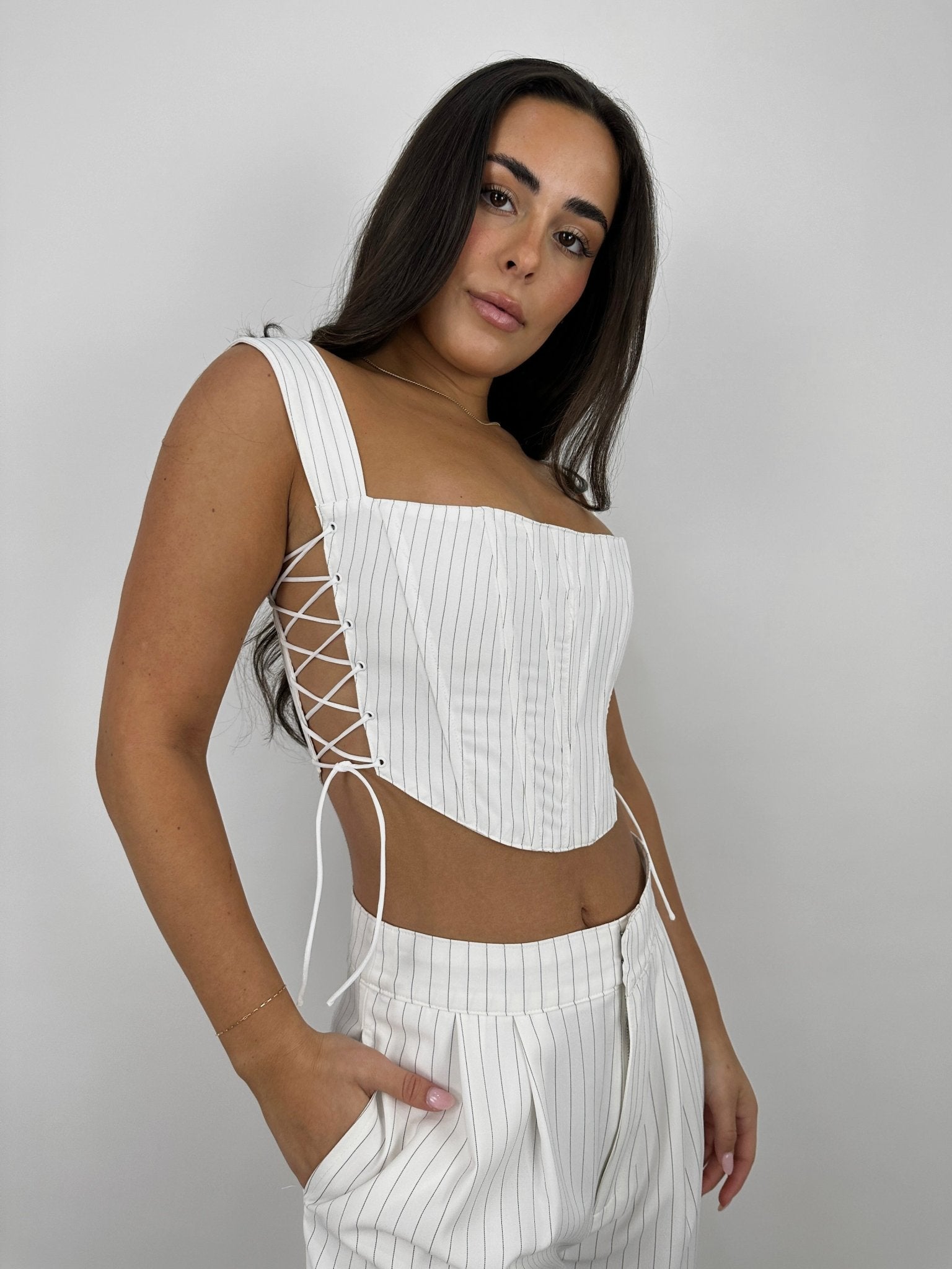 Lace up vamp outlet