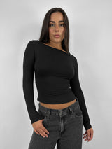 Low Back Long Sleeve Tee - Vamp Official