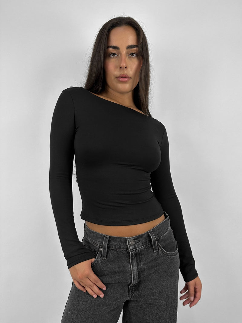 Low Back Long Sleeve Tee - Vamp Official