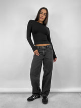 Low Back Long Sleeve Tee - Vamp Official