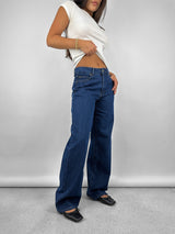 Mid Rise Relax Leg Jeans - Vamp Official