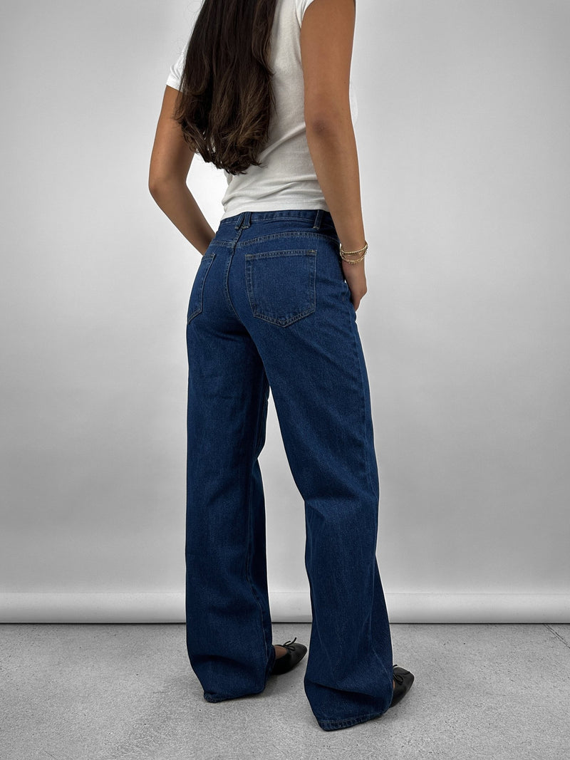 Mid Rise Relax Leg Jeans - Vamp Official