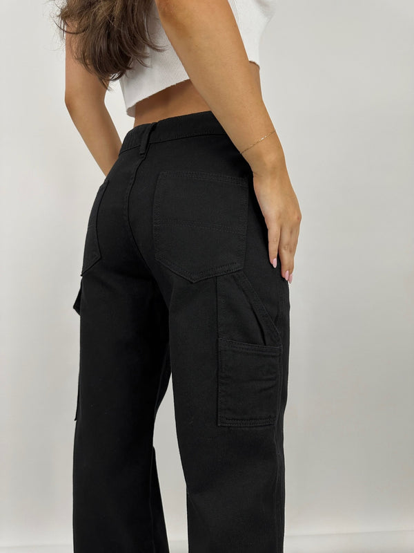 Mid Rise Utility Cargo Pants - Vamp Official