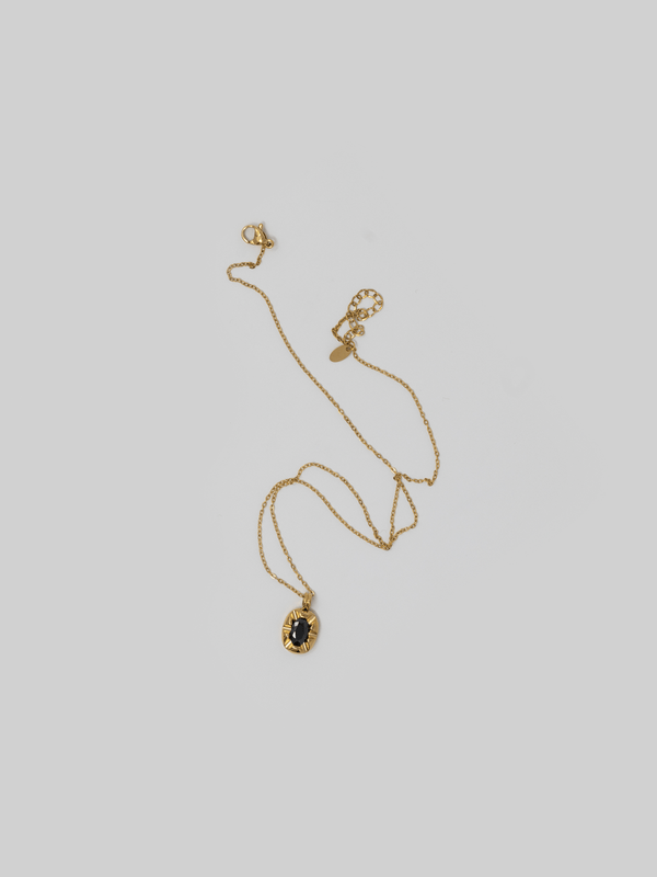 Midnight Gemstone Pendant Necklace - Vamp Official