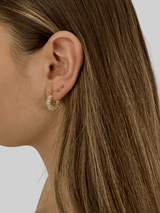 Mini Vintage Diamond Hoops - Vamp Official