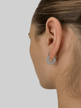 Mini Vintage Diamond Hoops - Vamp Official