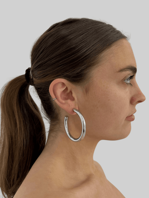 Oversized Chunky Tube Hoops - Vamp Official