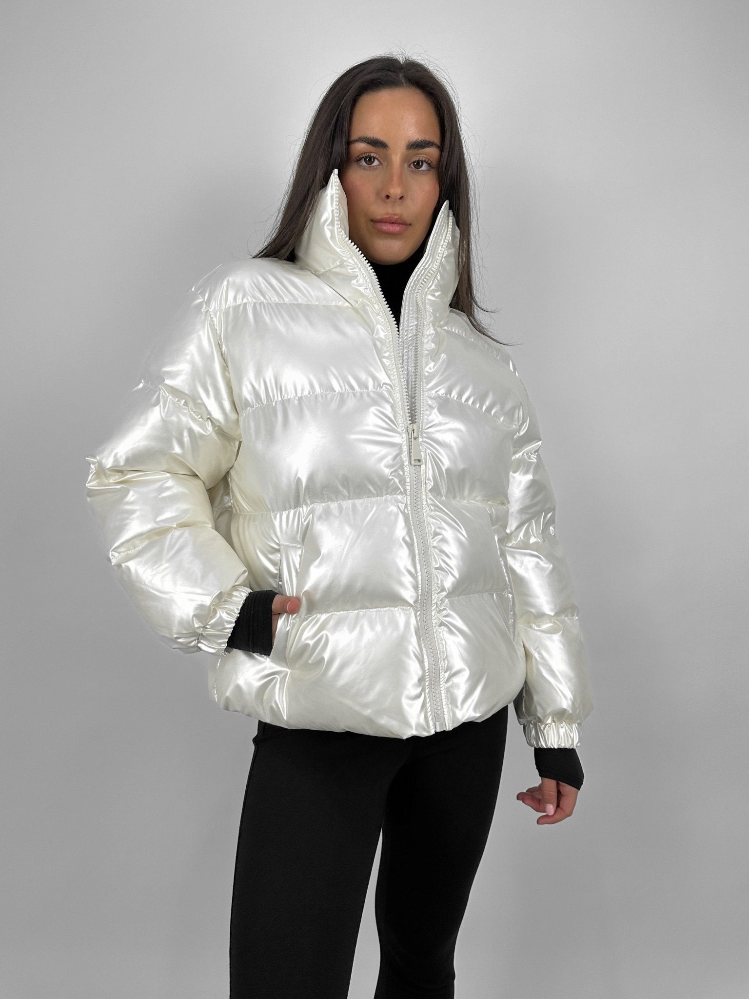 Pearl Sheen Puffer Coat - Vamp Official