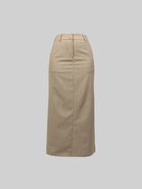 Pinstripe Tailored Trouser Midi Skirt - Vamp Official