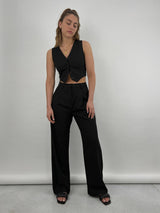 Relaxed Wide Leg Trousers - Vamp Official